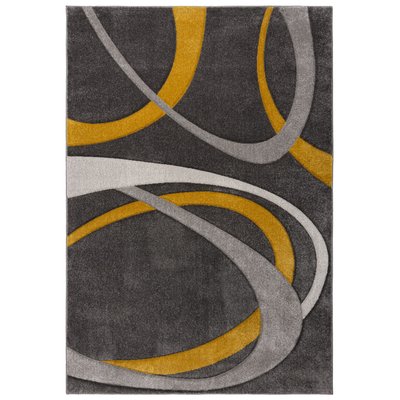 Tapis moderne tissé plat RING NOVATREND