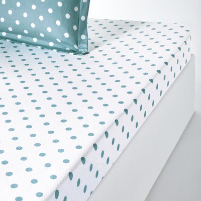 Hoeslaken in flanel met stippenprint Clarisse LA REDOUTE INTERIEURS