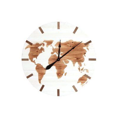 Horloge mappemonde en bois AUBRY GASPARD