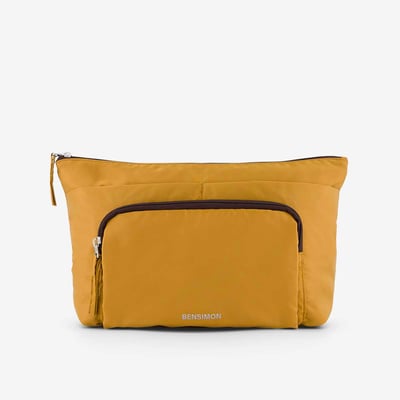 Trousse souple zippée avec poche extérieure en nylon recyclé BEAUTY POCKET BENSIMON