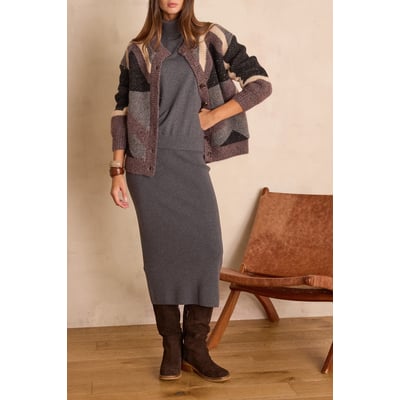 Jupe droite CHARLOTTE en laine Maison 123