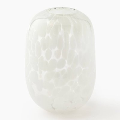 Vase tacheté, 11x11x16.5cm, en verre MONOPRIX