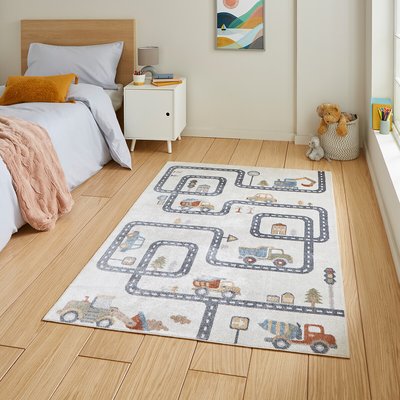 Kids Washable Map Rug SO'HOME