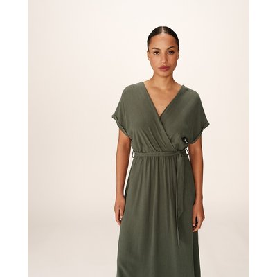 Robe longue fluide, ceinturée, POLLEN GRACE & MILA
