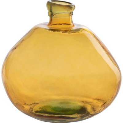 Vase en verre ocre  souffle élégant pour décoration moderne RECOLLECTION