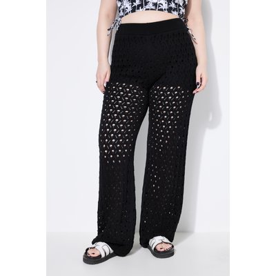 Pantalon jambe droite, maille ajourée STUDIO UNTOLD