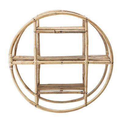 Étagère murale ronde bois canne  Sia BLOOMINGVILLE