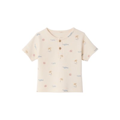 Tee-shirt en maille nid d'abeille imprimée VERTBAUDET