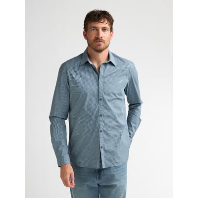 Chemise slim à micro-motifs millworks PETROL INDUSTRIES
