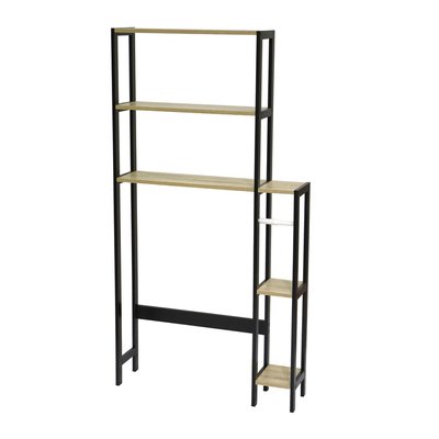 Etagère contour de WC 5 niveaux en MDF et Métal TOILINUX