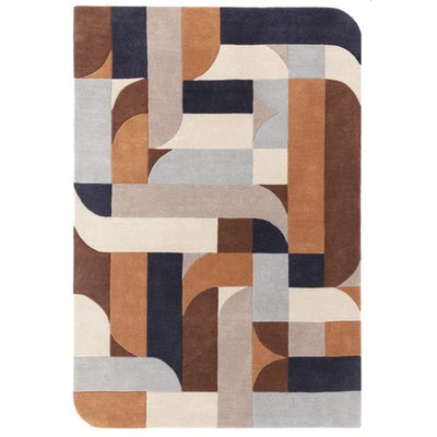 Tapis moderne tufté main en laine JINGA NOVATREND