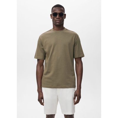 T-shirt 100 % coton relaxed-fit MANGO MAN