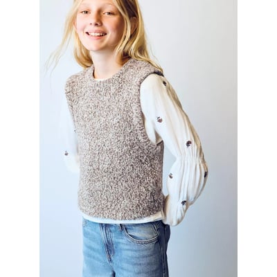 Gilet maille torsadée MANGO KIDS