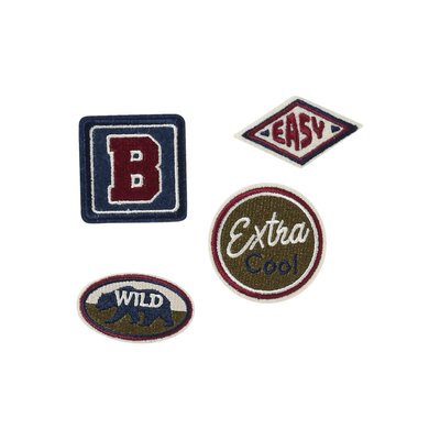 Lot de 4 badges thermocollants VERTBAUDET