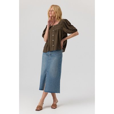 Chemise col carré et manches courtes Chainese ARTLOVE
