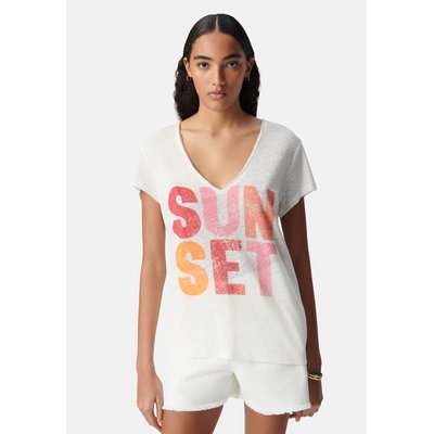 Tee-shirt maxi message couleur IKKS