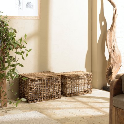 Panier de rangement / coffre en chanvre tressé (lot de 2) SWING PIER IMPORT