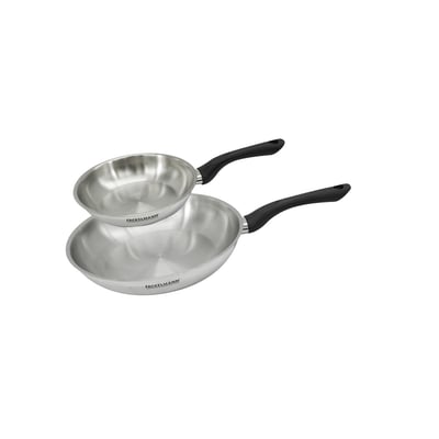 Set 2 poêles 20 et 28 cm en inox GENEVA FACKELMANN