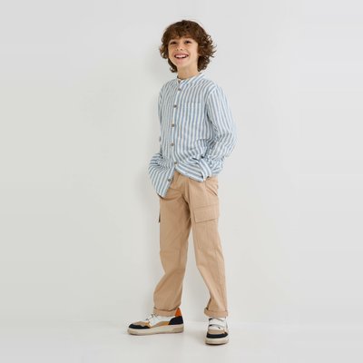 Pantalon cargo uni en coton BIO GOTS MONOPRIX