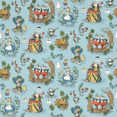 Alice In Wonderland Puddle Blue Wallpaper SANDERSON X DISNEY