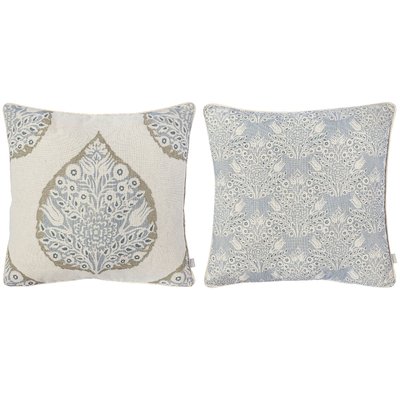 Lot de 2 housse de coussin BLUE LEAF NAF NAF HOME