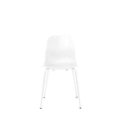 Lot de 4 chaises en plastique et métal- HEL DRAWER