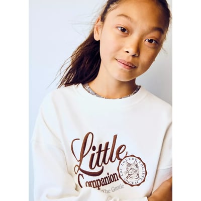 Sweat-shirt coton détails brodés MANGO KIDS