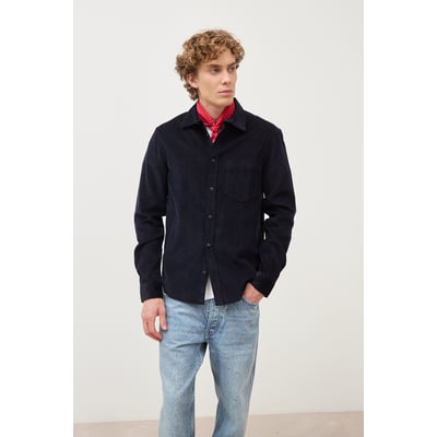 Chemise col classique en velours BONOBO