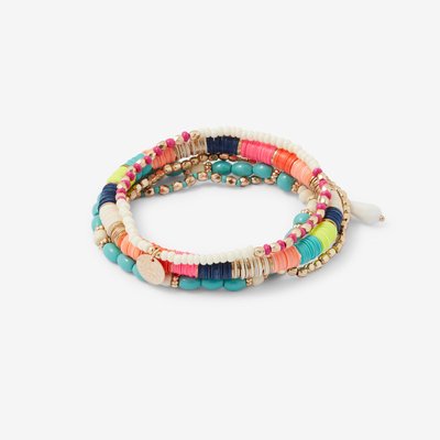Set de 5 bracelets perles et sequins multicolore BALABOOSTE