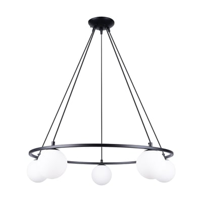 Lustre Acier Noir G9 5 Yoli EDEN