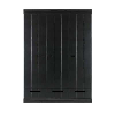 Armoire 3 portes et 3 tiroirs en pin CONNECT WOOOD