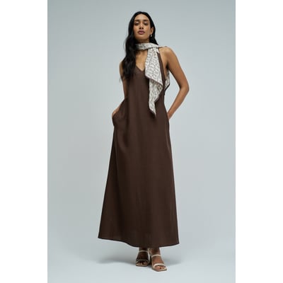 ROBE EN LIGHTDENIM AVEC LIN SALSA JEANS