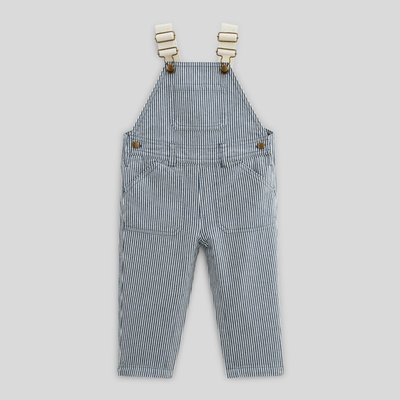 Salopette longue rayée en coton BIO GOTS BOUT'CHOU