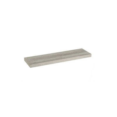 Étagère Murale Tablette en Bois MDF Gris - 80cm WADIGA