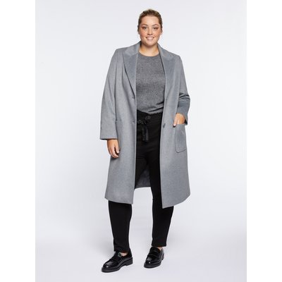 Manteau long en tissu en laine mélangée, un passepartout du garde-robe FIORELLA RUBINO