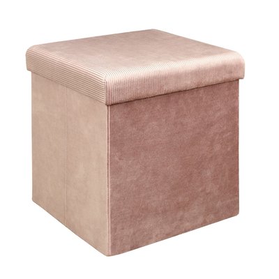 Pouf coffre pliable en velours design Giulia THE HOME DECO FACTORY