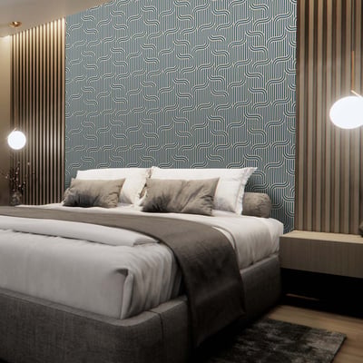 Papier peint, blue roots décorative HEXOA