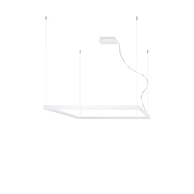 Lustre Aluminium Blanc LED 1 Nelya EDEN