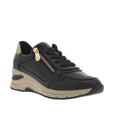 Sneakers cuir talon semi-compensé RIEKER