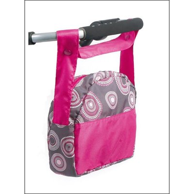 Sac à langer pour poussettes de poupées. Fuchsia avec motifs BAYER CHIC 2000