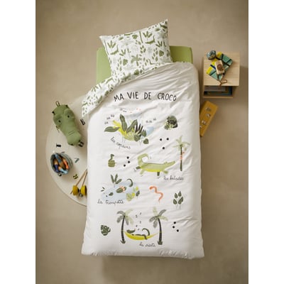 Parure housse de couette et taie d'oreiller TREK VERTBAUDET