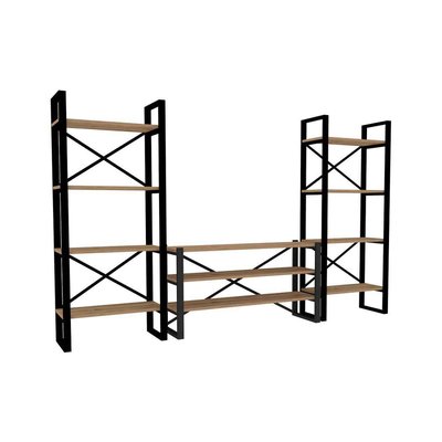 Etagère et meuble TV en métal et aggloméré Egzotik HANAH HOME
