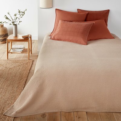 Tagesdecke Waffle, vorgewaschene Baumwolle LA REDOUTE INTERIEURS