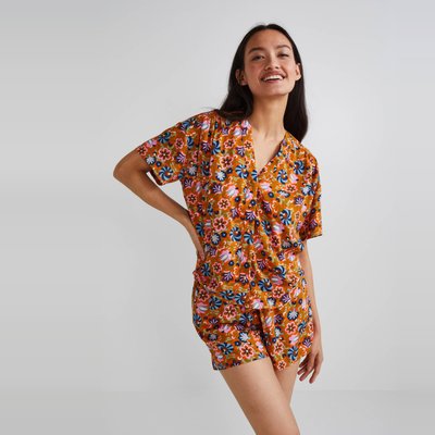 Pyjashort manches courtes imprimé, certifié EcoVero MONOPRIX LINGERIE