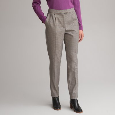 Pantalon fuselé, à carreaux ANNE WEYBURN