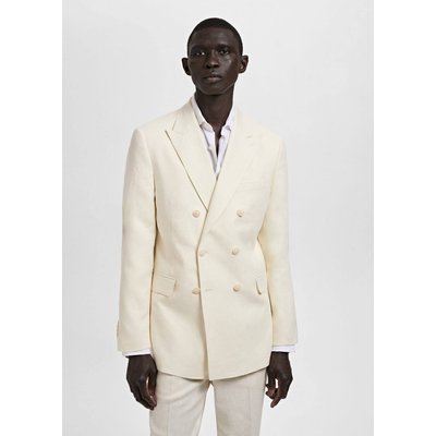 Veste de costume 100% lin slim fit croisée MANGO MAN