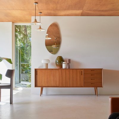 Buffet en acajou massif 200 cm MAGDA 50'S TIKAMOON