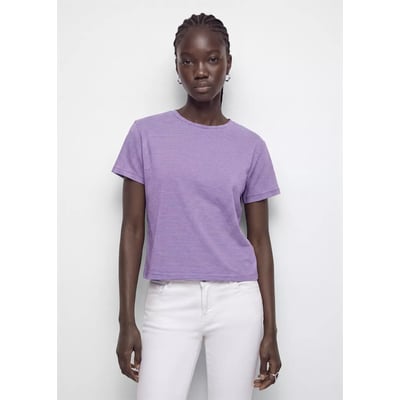 T-shirt coton rayures fines MANGO TEEN