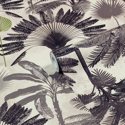 10m Malaysian Palm Printed Wallpaper FURN.
