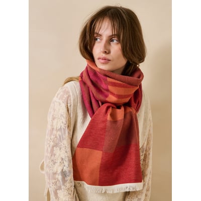 Écharpe en laine à motifs LA FEE MARABOUTEE